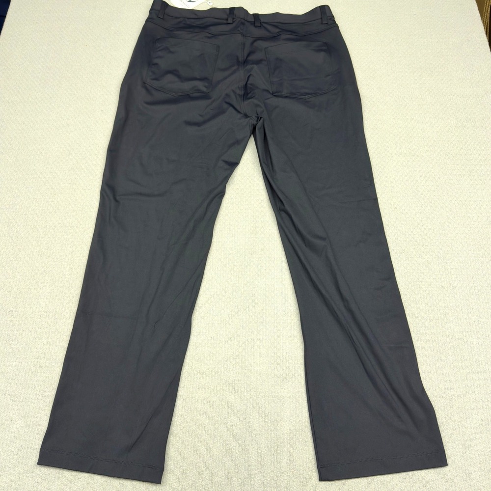 New Graham Luxe Pants Mens 38x30 Dark Gray Performance Chino‎ Golf Casual - Picture 2 of 10